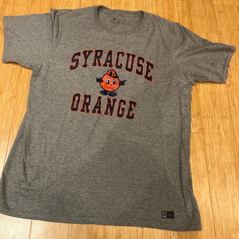Russell Athletic Gray Short Sleeve Syracuse Tee